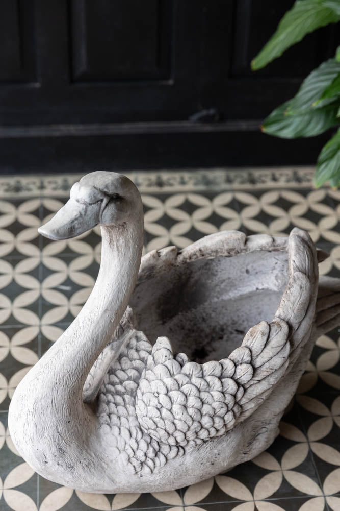 Elegant Swan Planter