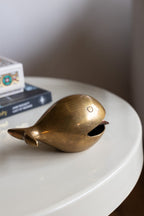 Fabulous Antique Gold Whale Ornament/Ashtray