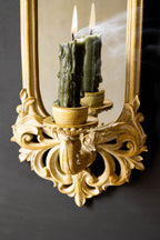 Filigree Framed & Mirrored Candle Wall Sconce