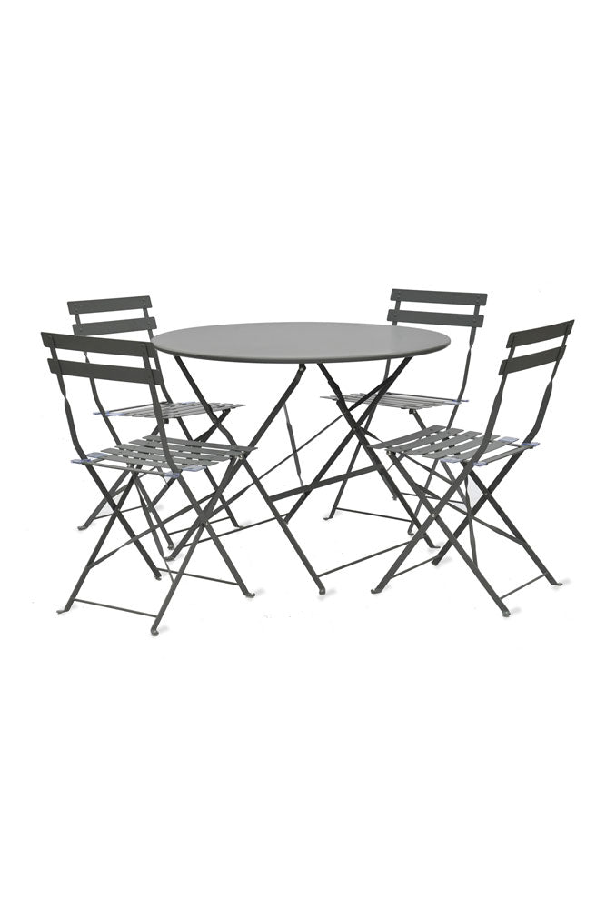 Bistro Dining Garden Set in Grey