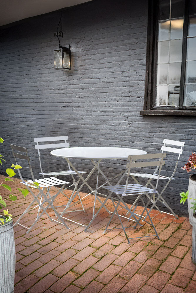 Bistro Dining Garden Set in White