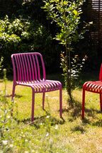 Garden Outdoor Dining Chair In Pink