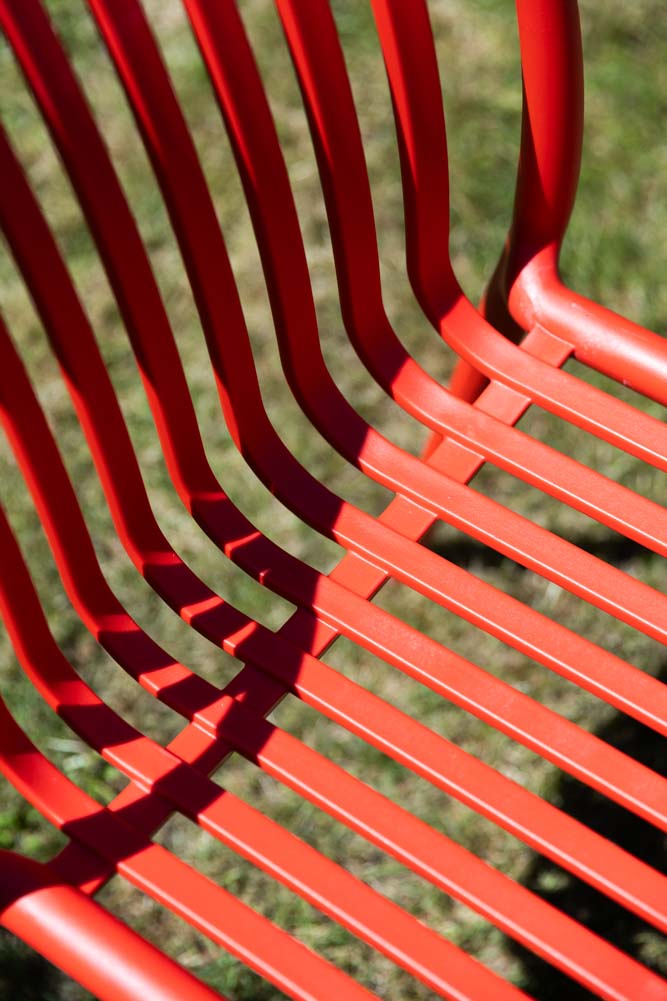 Garden Outdoor Dining Chair In Red