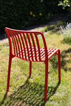 Garden Outdoor Dining Chair In Red
