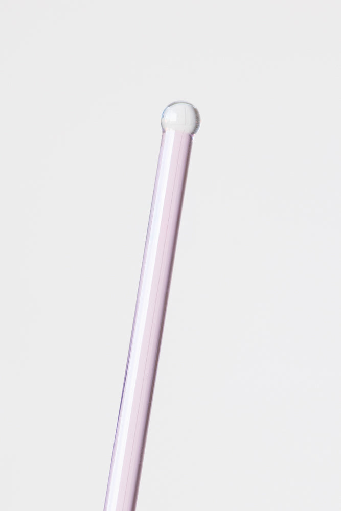 Agitateur à cocktail en verre rose