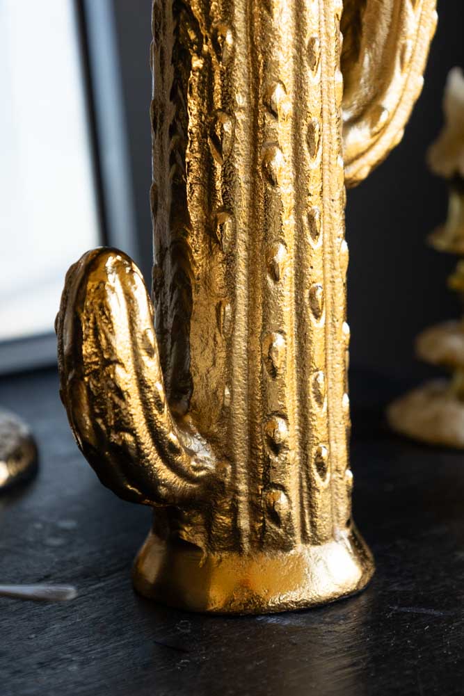 Gold Cactus Stem Vase