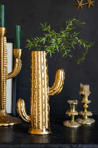 Gold Cactus Stem Vase