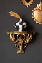 Gold-Effect Lobster Wall Shelf