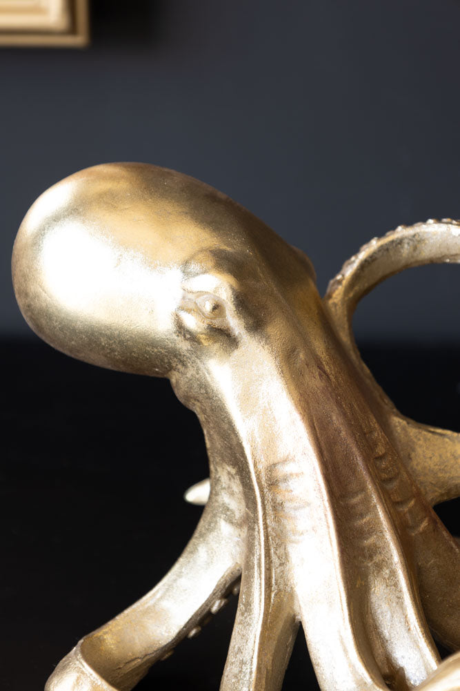 Gold Octopus Wine Bottle Holder