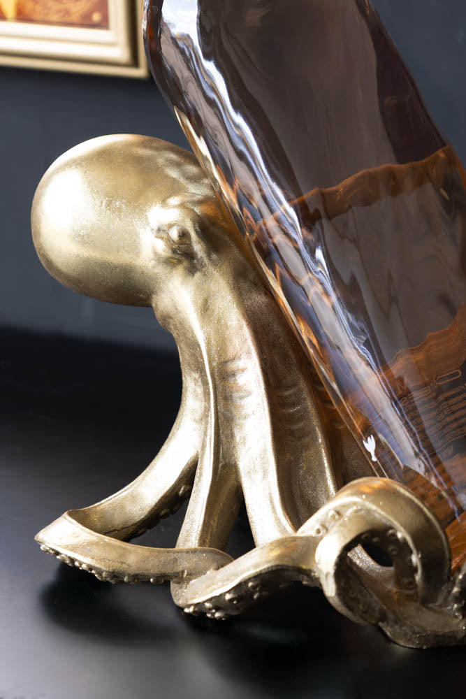 Gold Octopus Wine Bottle Holder