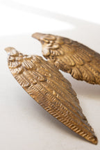 Gold Winged Metal Candle Decoration
