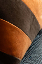 HKLIVING Coffee & Mocha Striped Velvet Cushion