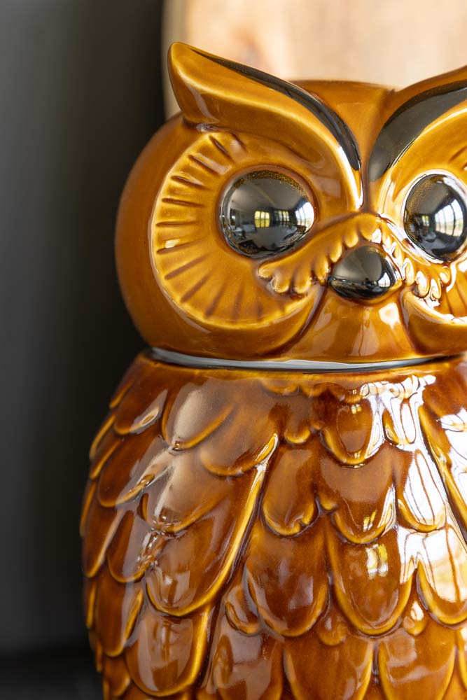 HKLIVING Pot en céramique en forme de hibou