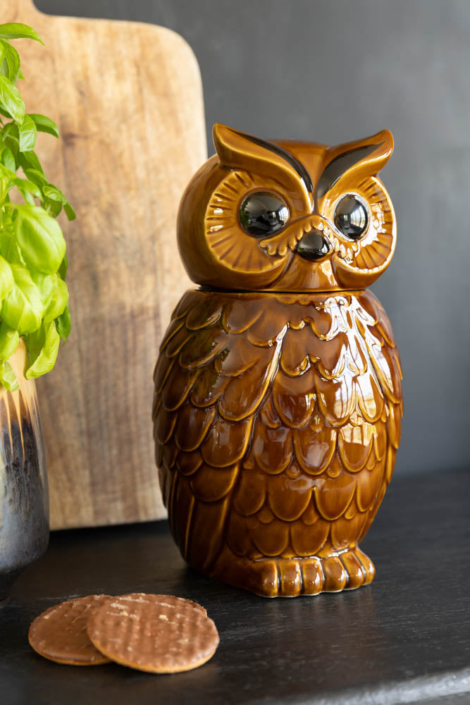 HKLIVING Pot en céramique en forme de hibou