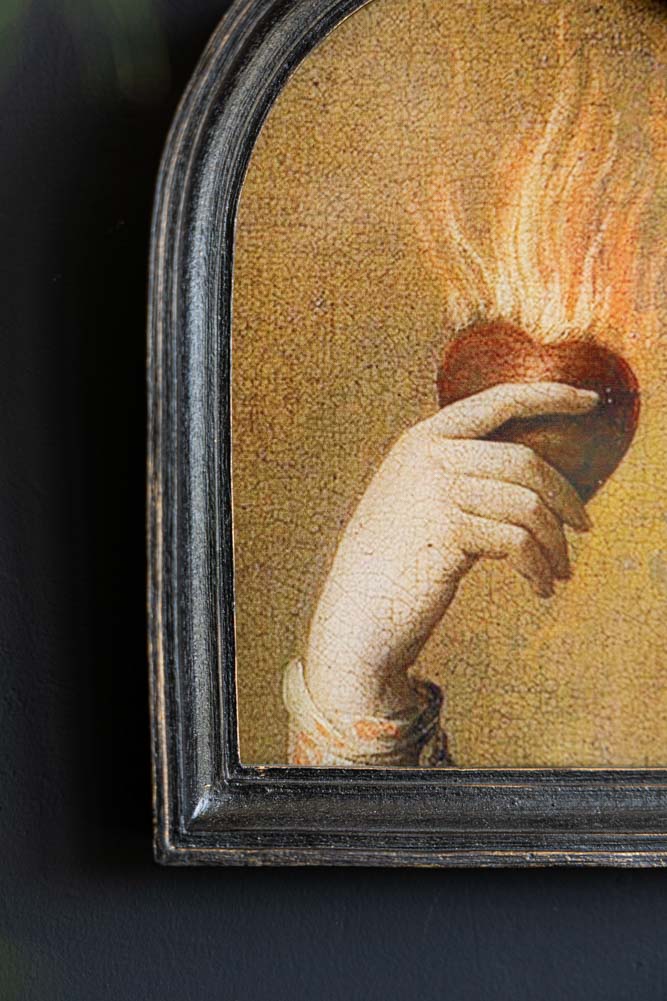 Heart On Fire Framed Wall Art