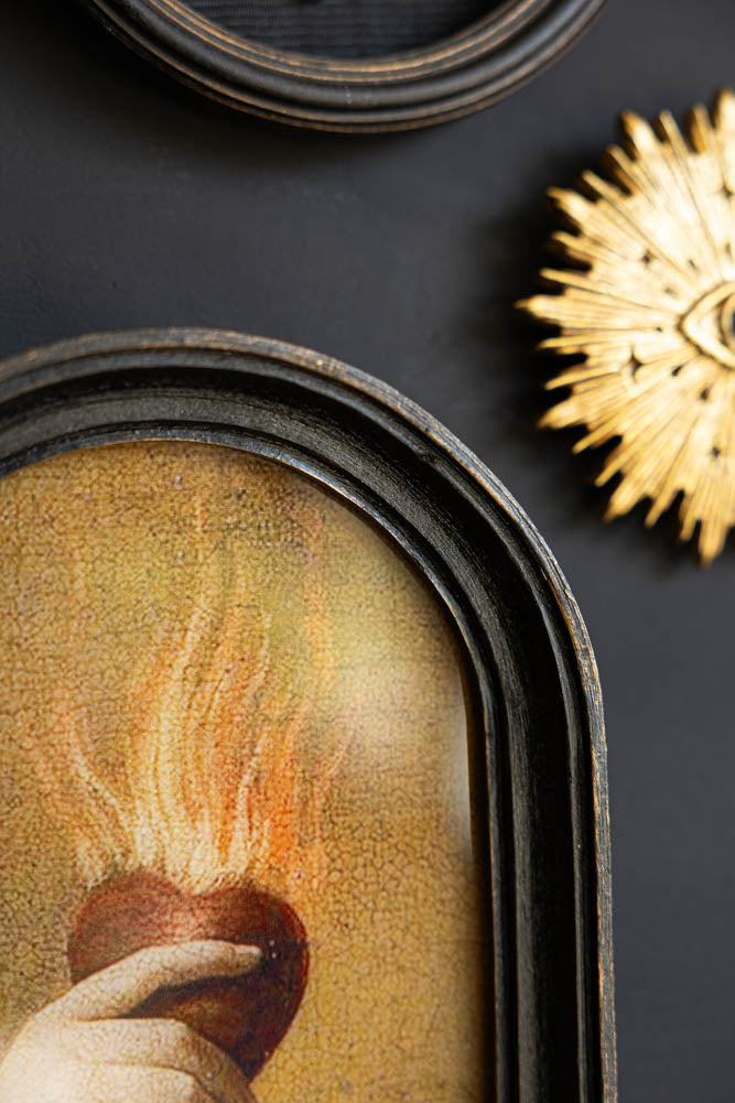 Heart On Fire Framed Wall Art