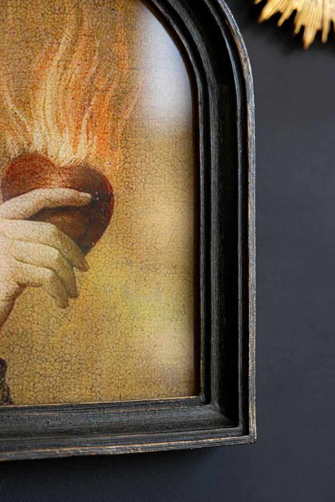 Heart On Fire Framed Wall Art