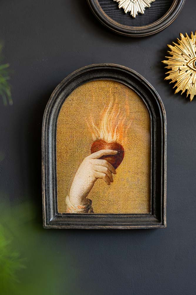 Heart On Fire Framed Wall Art