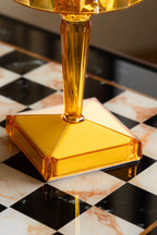 Rechargeable Jewelled Orange Dimmable Table Lamp