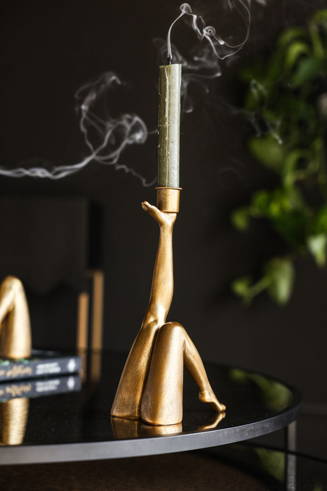Bougeoir Kick Gold Leg