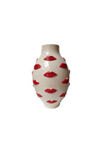 Large Red Kiss Me Lips Flower Vase