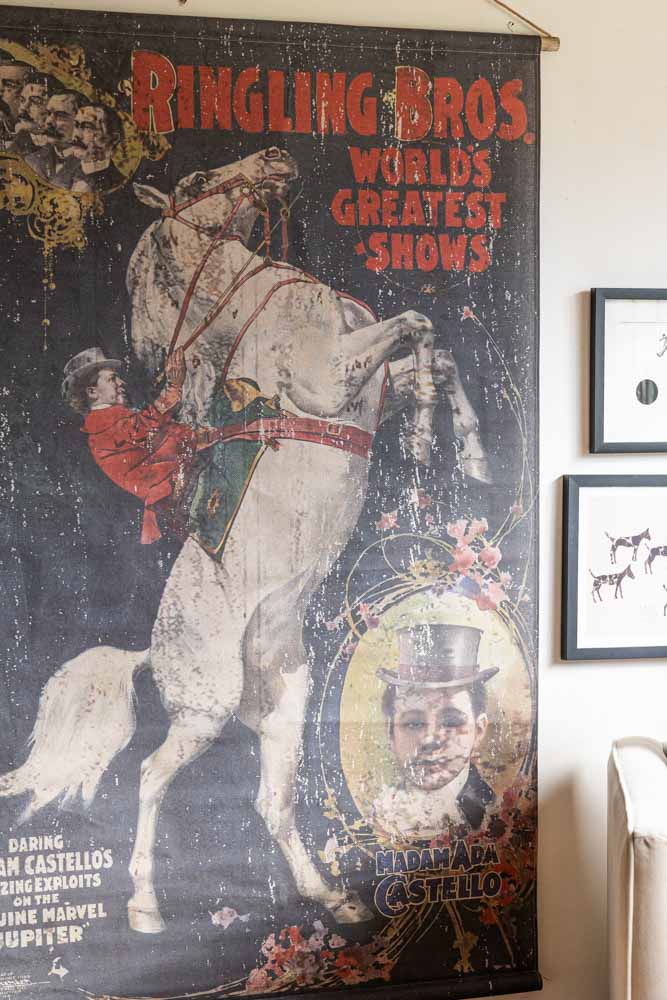 Large Vintage-Style World's Greatest Show Wall Art