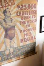 Large Vintage-Style World's Strongest Man Wall Art