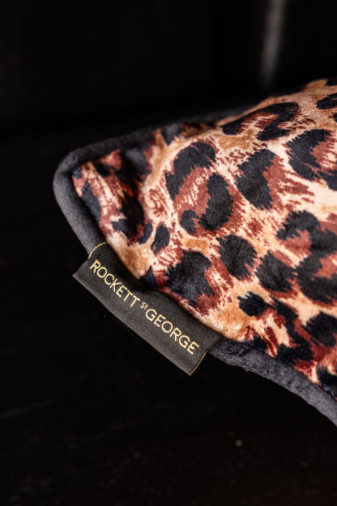 Coussin imprimé léopard Love