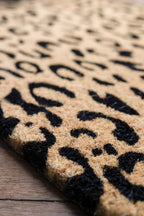 Leopard Print Coir Doormat