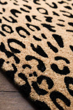 Leopard Print Coir Doormat
