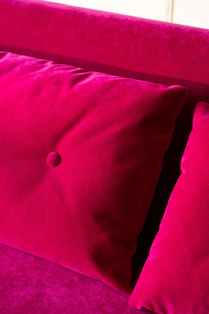 Mabel Large 2 Seater Sofa Bed in Luxe Needlecord Velvet Harry's Pink