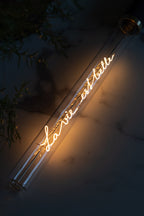 Message In A Tube Light - La Vie Est Belle