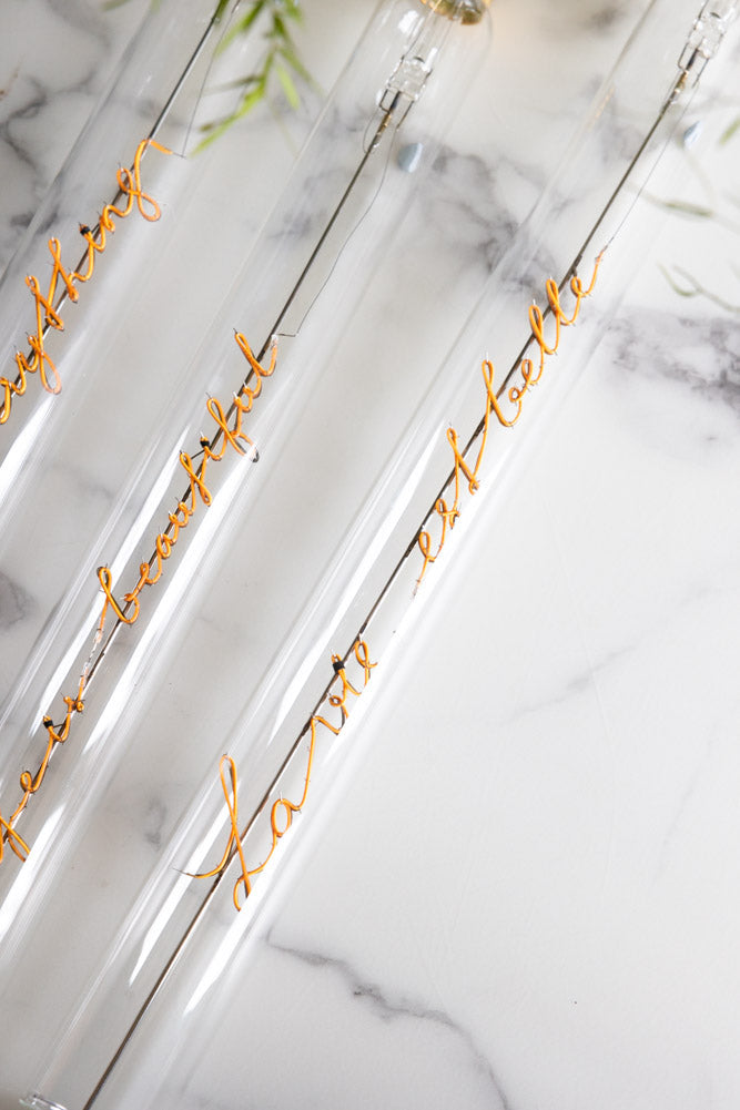 Message In A Tube Light - La Vie Est Belle