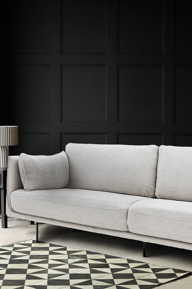 Modern Natural Boucle 3-Seater Sofa