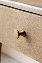 Natural Wooden Bedside Table