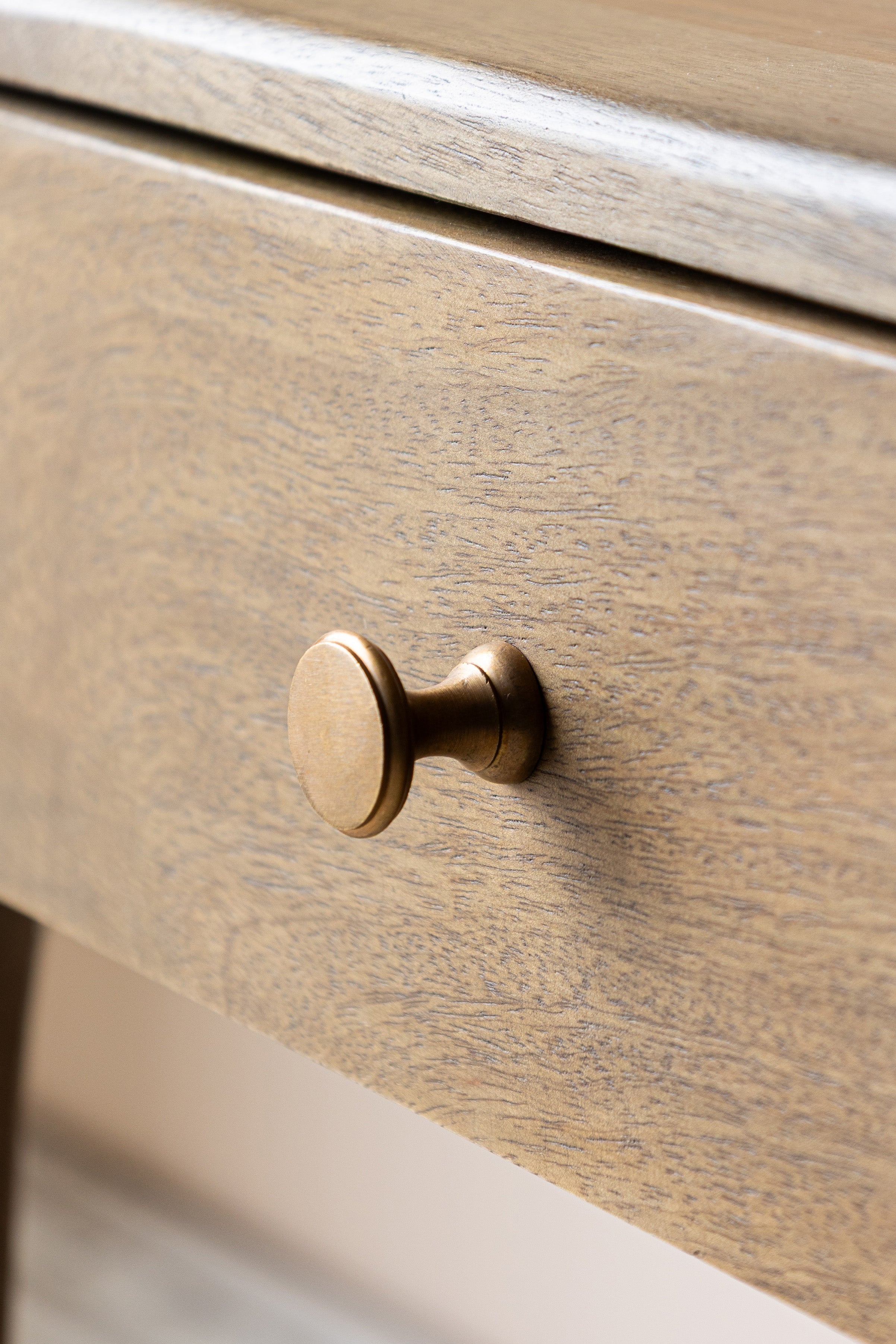 Natural Wooden Bedside Table