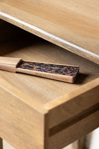 Natural Wooden Bedside Table