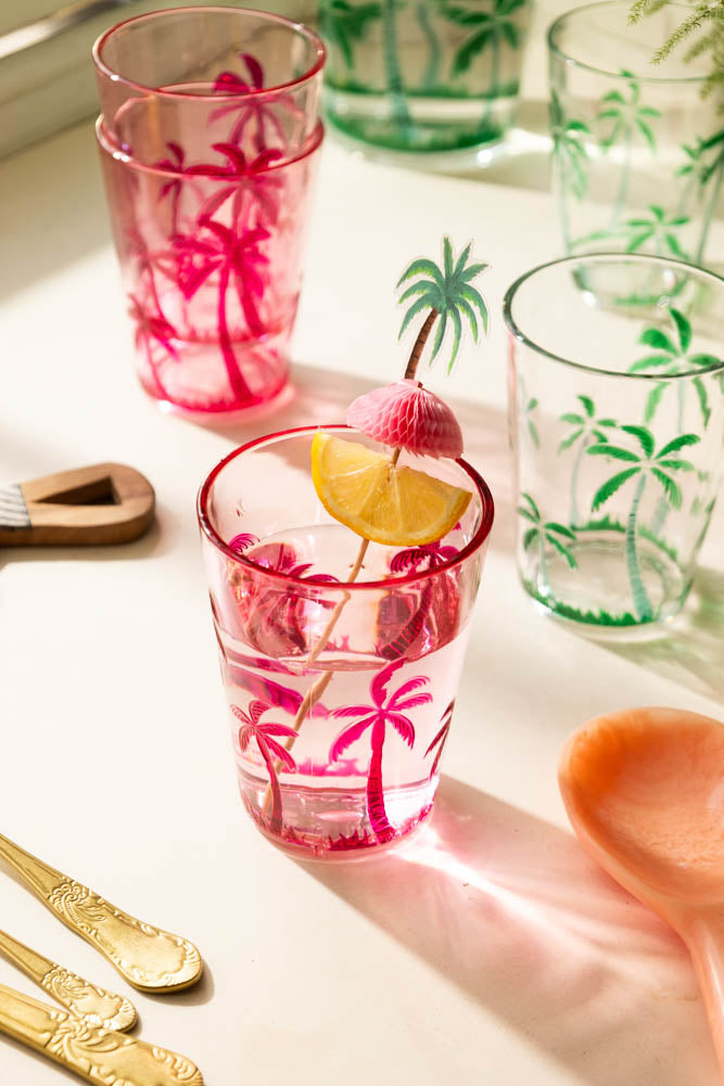 Cure-dents Palm Tree Party - Paquet de 8