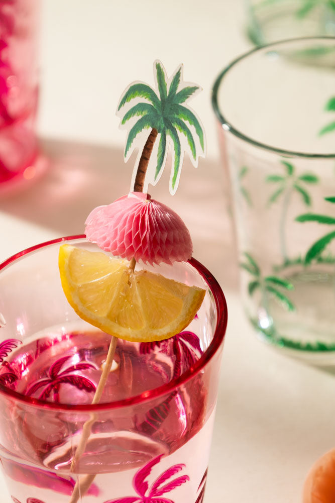 Cure-dents Palm Tree Party - Paquet de 8