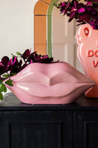 Jardinière d'intérieur à lèvres roses