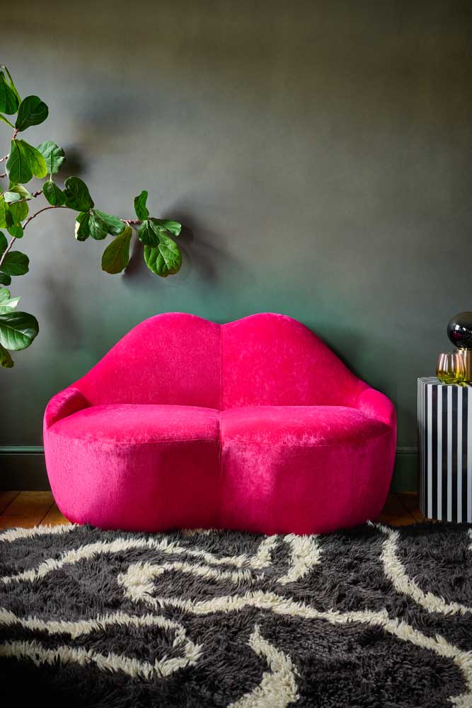 Pink Lips Sofa