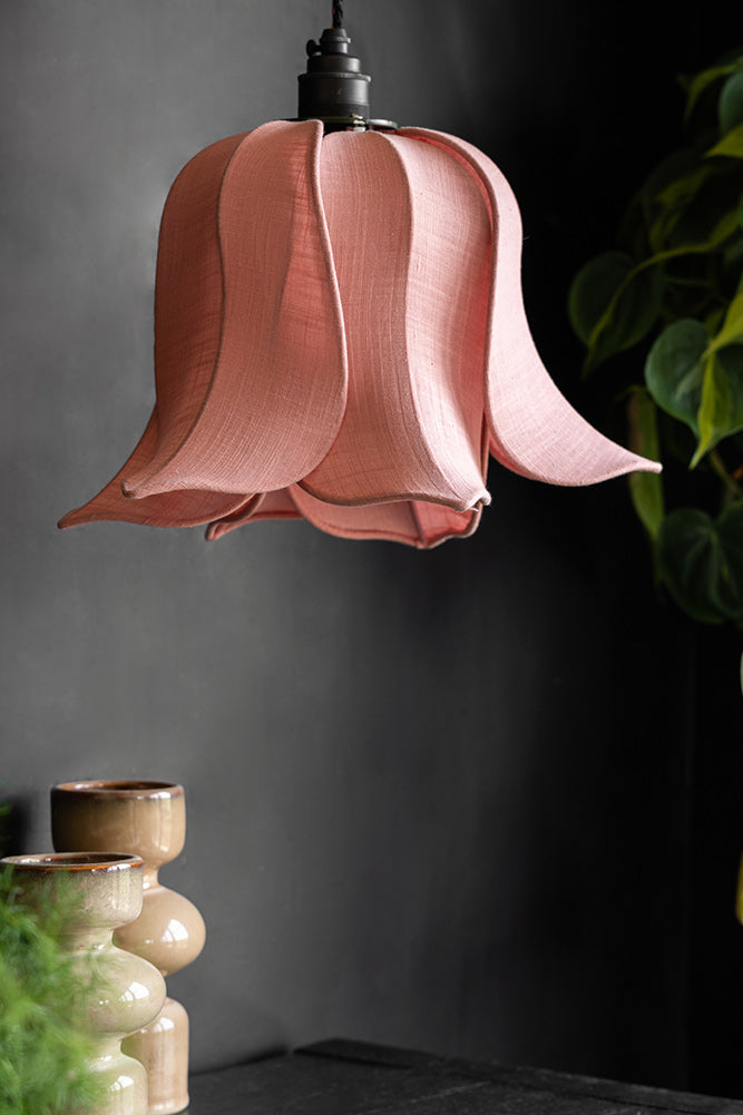 Pretty Pink Petal Leaf Easyfit Lampshade