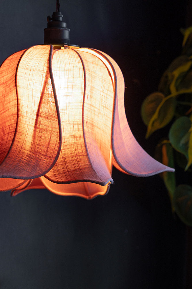 Pretty Pink Petal Leaf Easyfit Lampshade