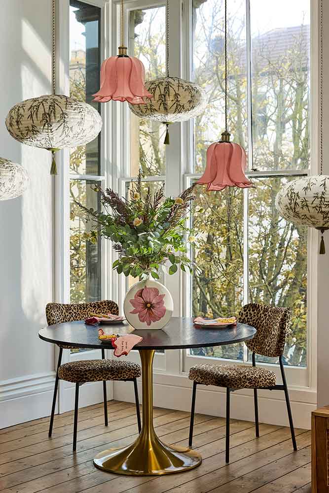 Pretty Pink Petal Leaf Easyfit Lampshade