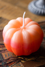 Bougie citrouille rose ombrée