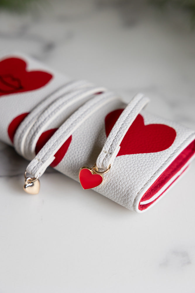 Queen of Hearts Playing Card Jewellery Case