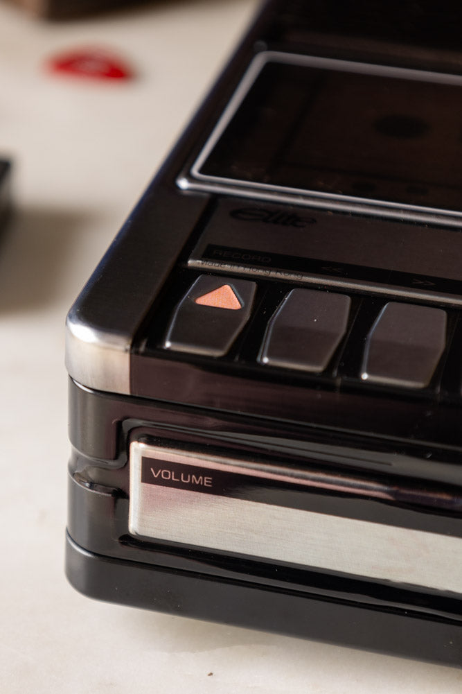 Retro Cassette Recorder Storage Tin