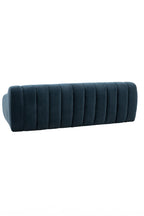 Beautiful Blue Roll Back 3-Seater Sofa