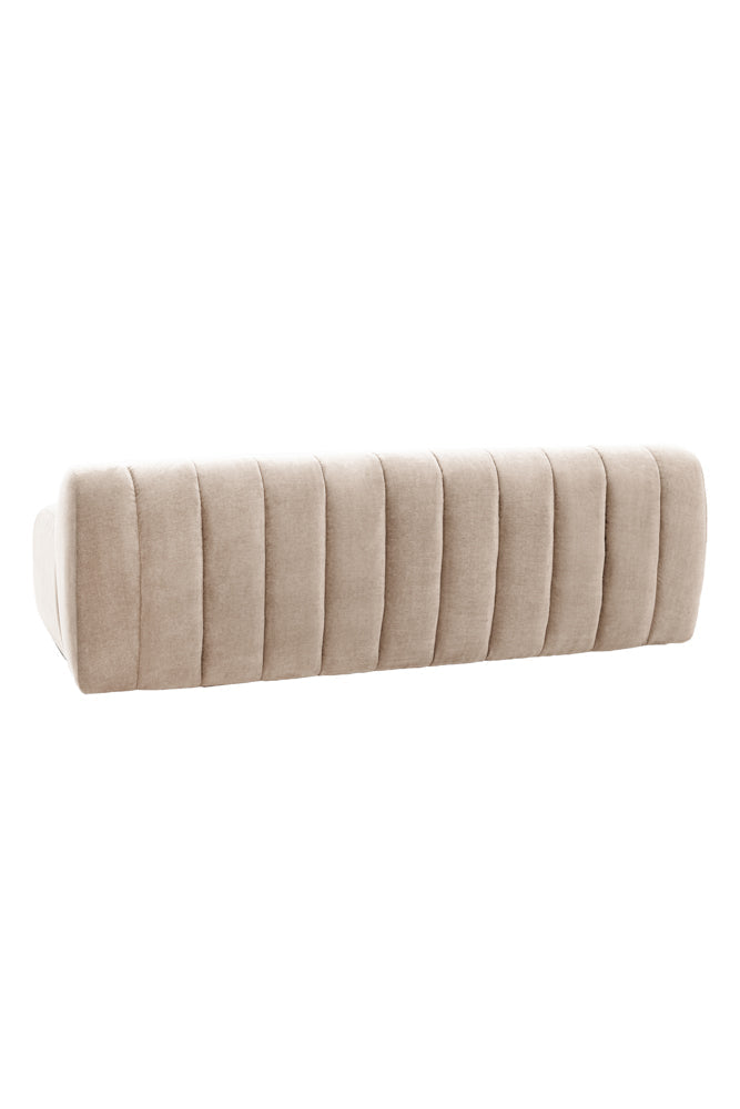 Cream Roll Back 3-Seater Sofa