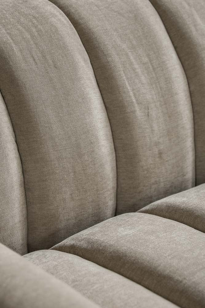 Cream Roll Back 3-Seater Sofa